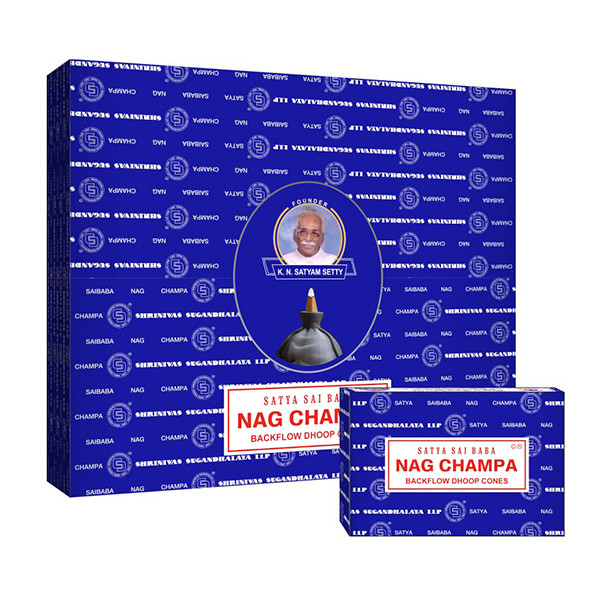 Satya Sai Baba Nag Champa Conos 12 conos